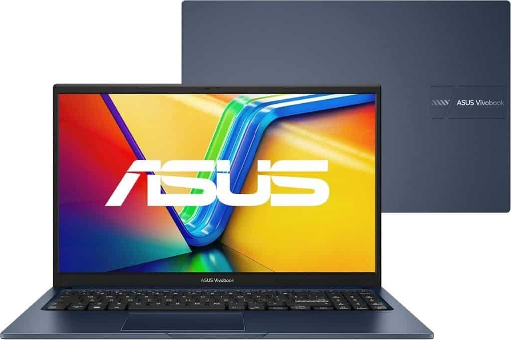 Notebook ASUS Vivobook com tela de alta resolução e processador potente.