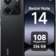 Câmera traseira do smartphone Redmi Note 14 com múltiplas lentes e alta resolução.