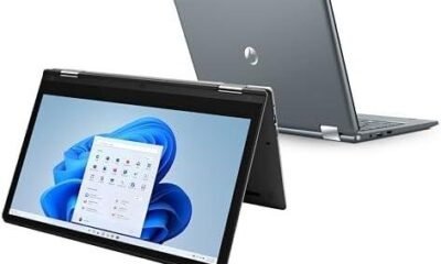 Notebook e tablet com caneta digital para produtividade e tecnologia moderna.