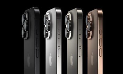 Smartphones Apple nos diferentes modelos e cores; tecnologia de ponta.
