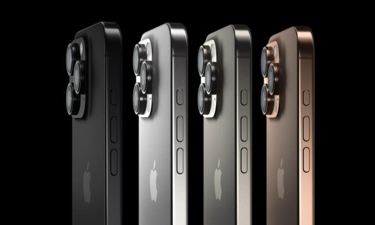 Smartphones Apple nos diferentes modelos e cores; tecnologia de ponta.