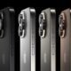 Smartphones Apple nos diferentes modelos e cores; tecnologia de ponta.