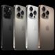 IPhone 13 Pro em diferentes cores com câmera tripla moderna e design elegante.