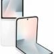 Smartphone com display dobrável futurista, tecnologia inovadora de telas dobráveis.