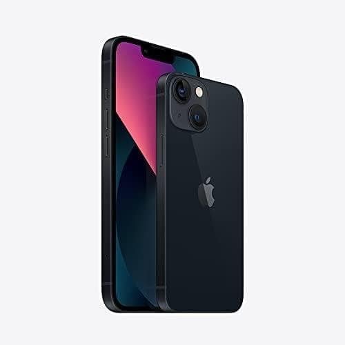 IPhone 13 preto com câmera dupla, smartphone avançado.