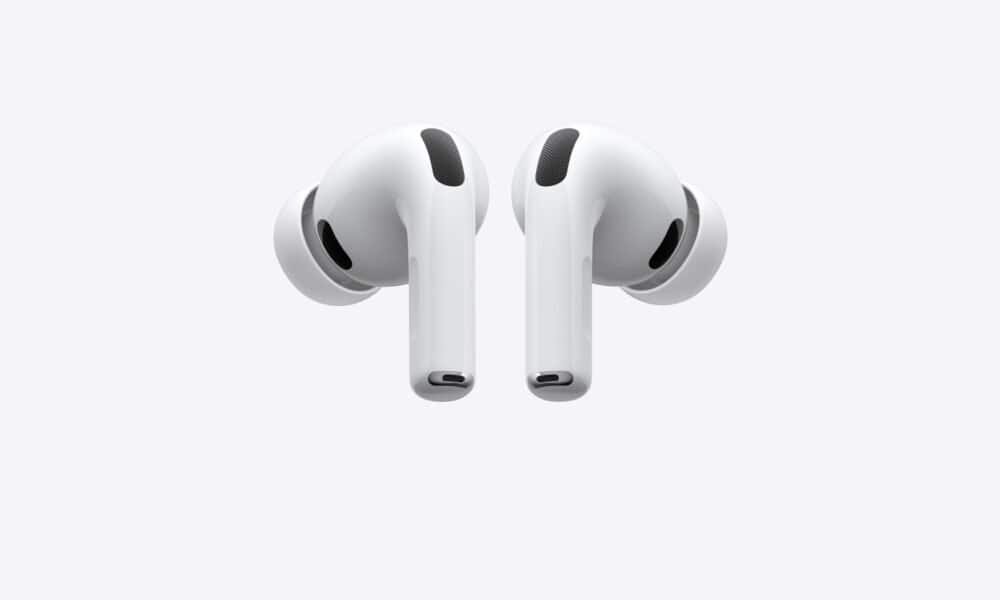 Fones de ouvido sem fio Apple AirPods Pro com cancelamento de ruído e alta qualidade de som.
