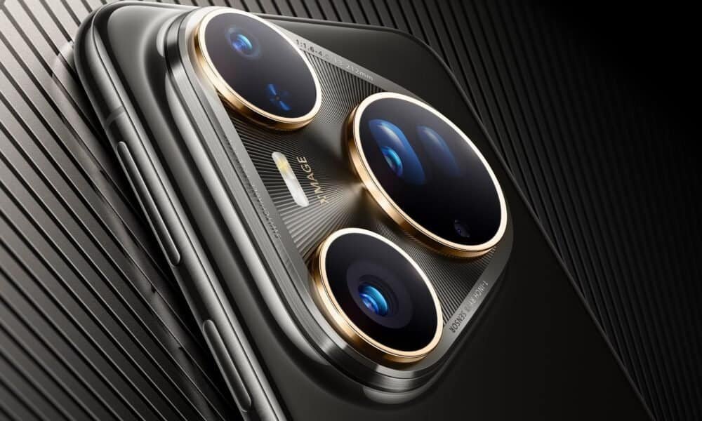 Smartphone de alta tecnologia com câmeras inovadoras, design elegante e recursos avançados.