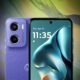 Smartphone Motorola com câmera tripla e tela de alta resolução, tecnologia mobile avançada.