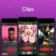 Criador de vídeos de clips para redes sociais, fácil e rápido, com diversas opções de edição.