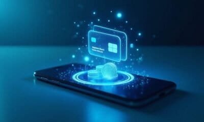 Cartão de crédito virtual com tecnologia digital e segurança de pagamentos.