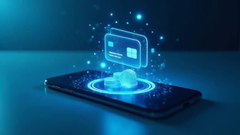 Cartão de crédito virtual com tecnologia digital e segurança de pagamentos.