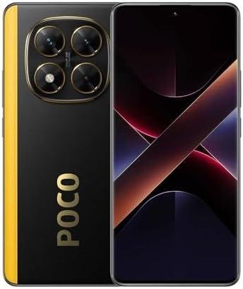 Smartphone POCO com câmera tripla e design elegante, ideal para tecnologia e inovação.