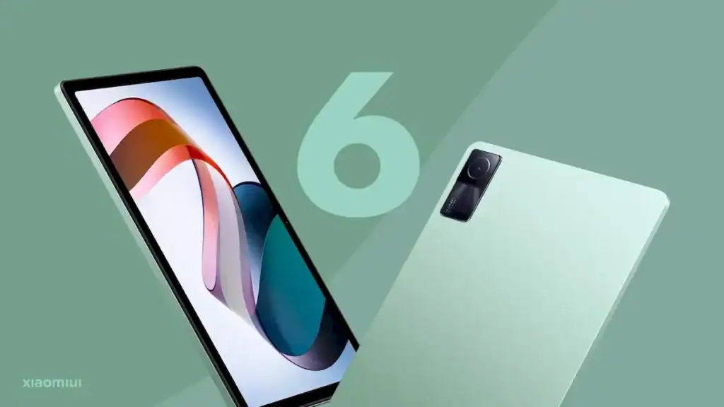 Smartphone Xiaomi com câmera de alta resolução em fundo verde.