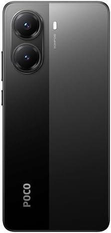 Câmera traseira do smartphone Poco com lente dupla e configuração avançada.