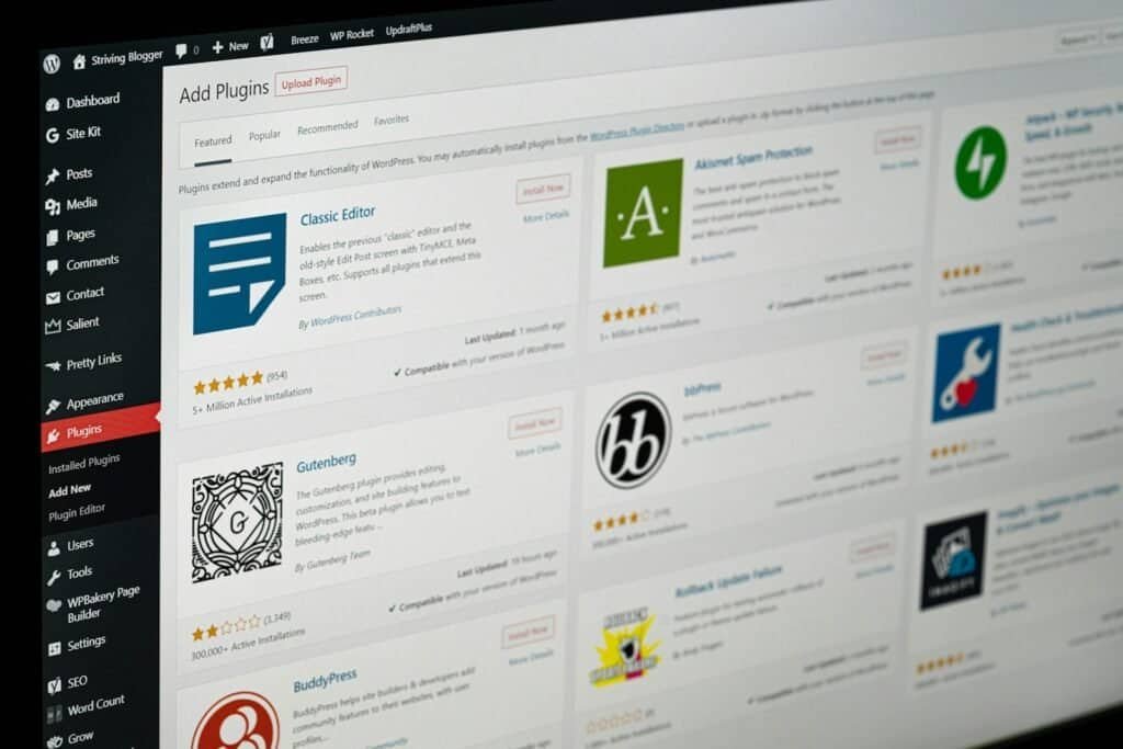 Plugins de WordPress para sites de tecnologia e blogs de inovação.