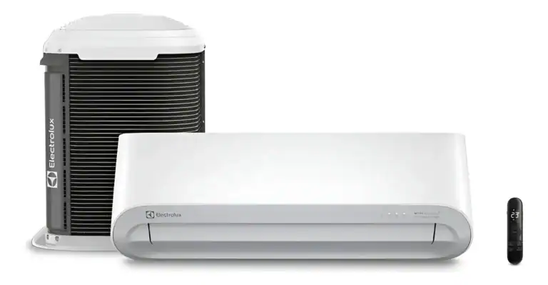 Ar condicionado Split Electrolux com tecnologia eficiente e design moderno.
