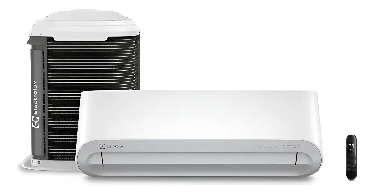 Ar condicionado Split Electrolux com tecnologia eficiente e design moderno.