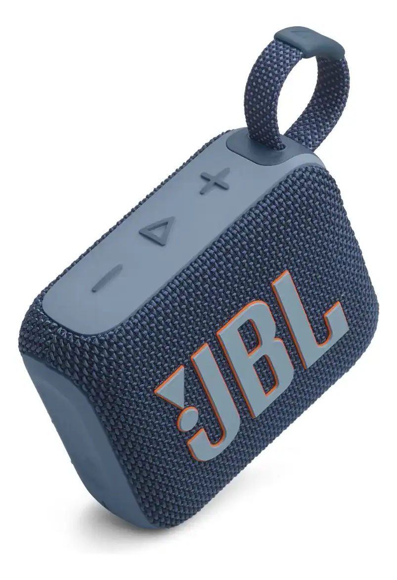 Bluetooth speaker JBL portátil com design resistente e som de alta qualidade.