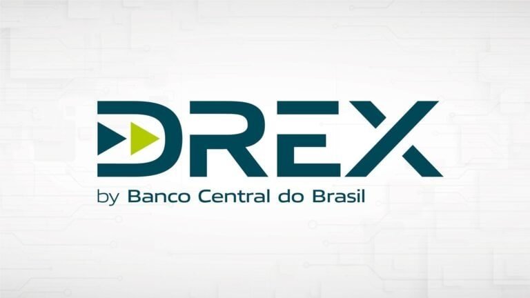 Banco Central do Brasil DREX logo de inovação financeira, tecnologia e pagamento.