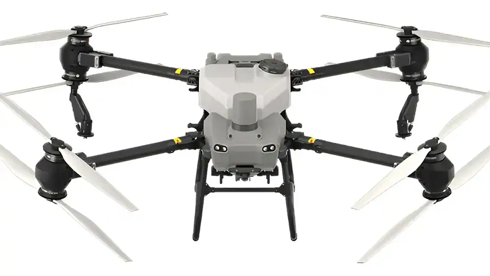 Drone industrial com câmeras para captura aérea e mapeamento de alta precisão.