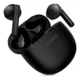 Fones Bluetooth sem fio da Philips com case de carregamento preto.