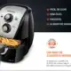 Fritadeira sem óleo Mondial, saudável e fácil de usar, ideal para alimentos saborosos.