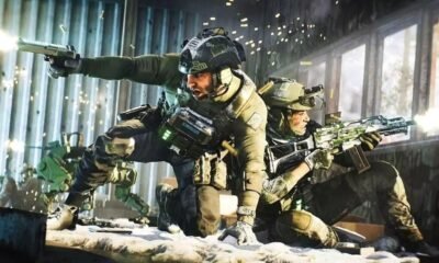 1. Soldados táticos em ação com armas de alta tecnologia durante operação militar.