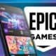 Imagem de smartphone com jogos populares como Fortnite e Fall Guys na tela.
