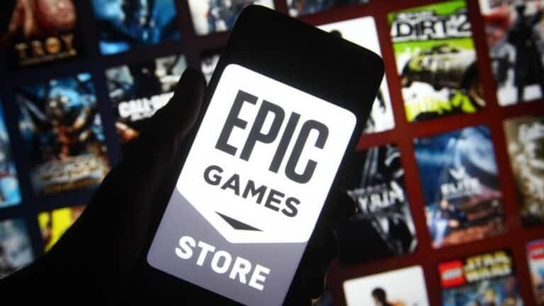 Epic Games store digital game store, promo, gaming, videogame, PC.
