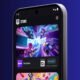 Capa de tela de smartphone exibindo a loja de aplicativos com destaque para o jogo Fortnite.