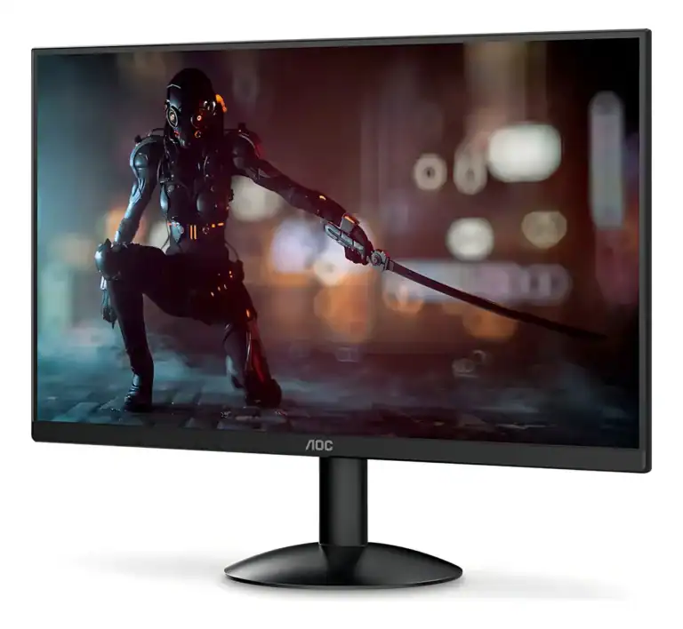 Monitor AOC com tela de alta resolução e design moderno para entretenimento e trabalho eficiente.