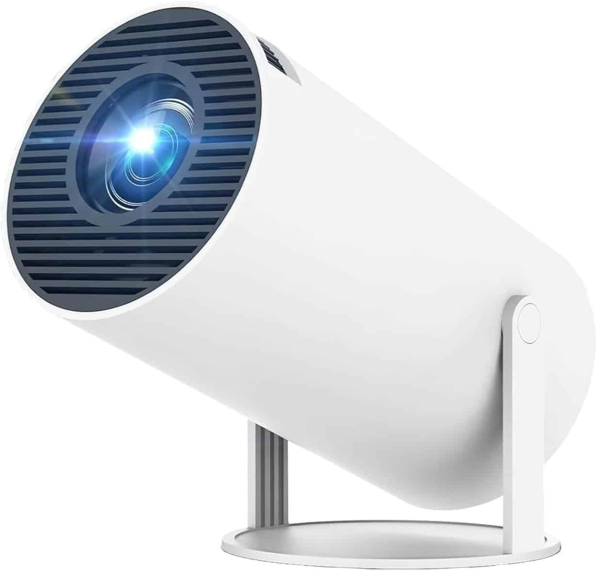 Projetor inteligente com tecnologia de ponta para apresentações e entretenimento.