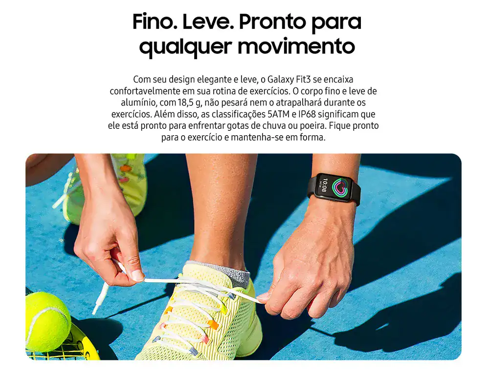 Fit 3, smartwatch fitness, Fitness tracker, relógio inteligente esportivo, com design leve e resistente para exercícios.