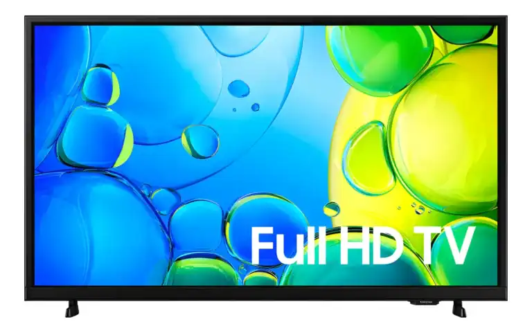 Imagens de televisão Full HD com tecnologia moderna para assistir a streaming e jogos.