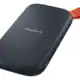 Sandisk portátil externo com conexão USB-C, armazenamento rápido e confiável.