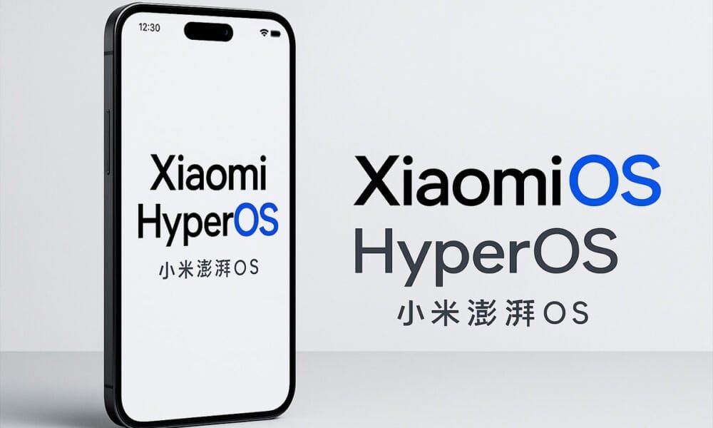 Tela de smartphone Xiaomi com HyperOS.