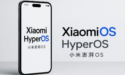 Tela de smartphone Xiaomi com HyperOS.