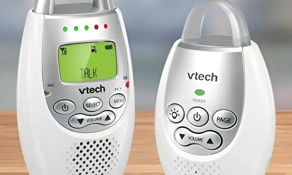 Alarme de segurança e comunicação prática com aparelhos Vtech.
