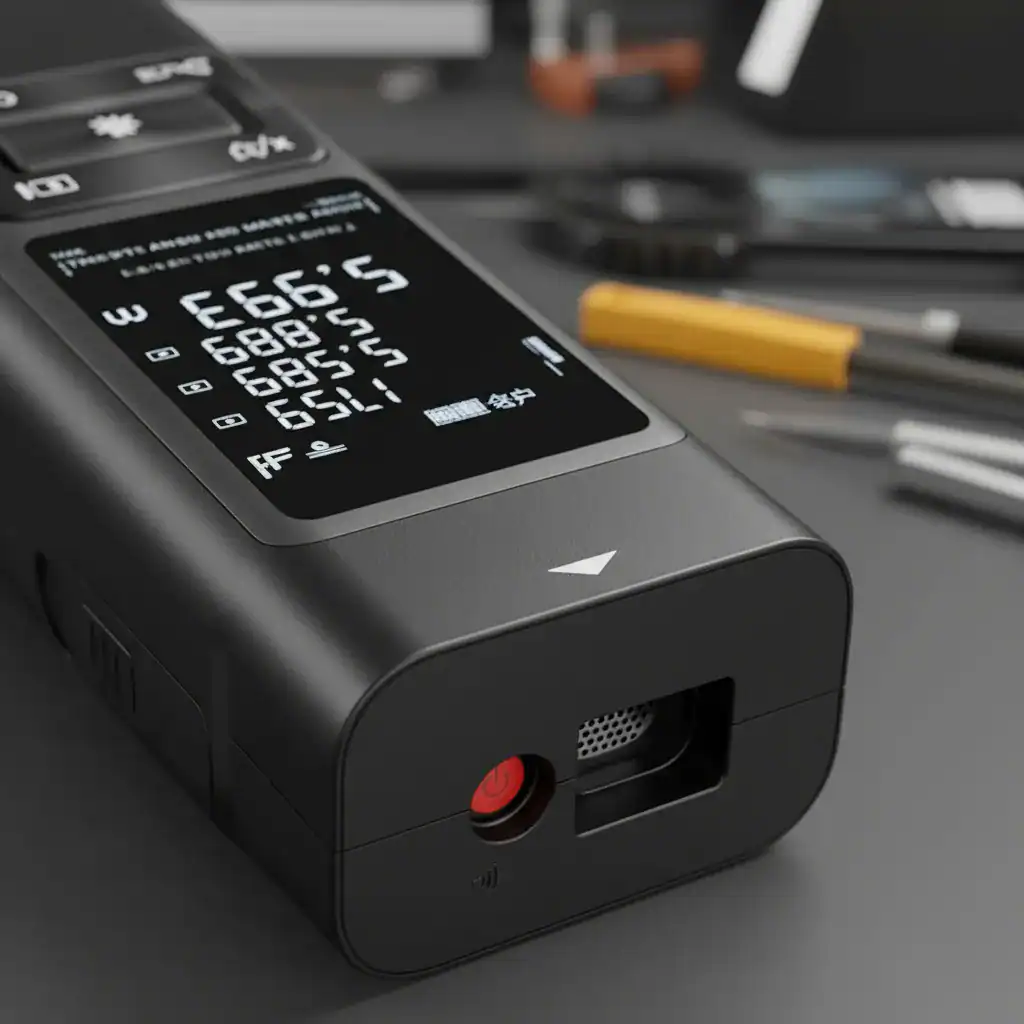 Carregador portátil inteligente com display digital mostrando informações de carga e energia, ideal para quem busca tecnologia de ponta em recarga de gadgets.