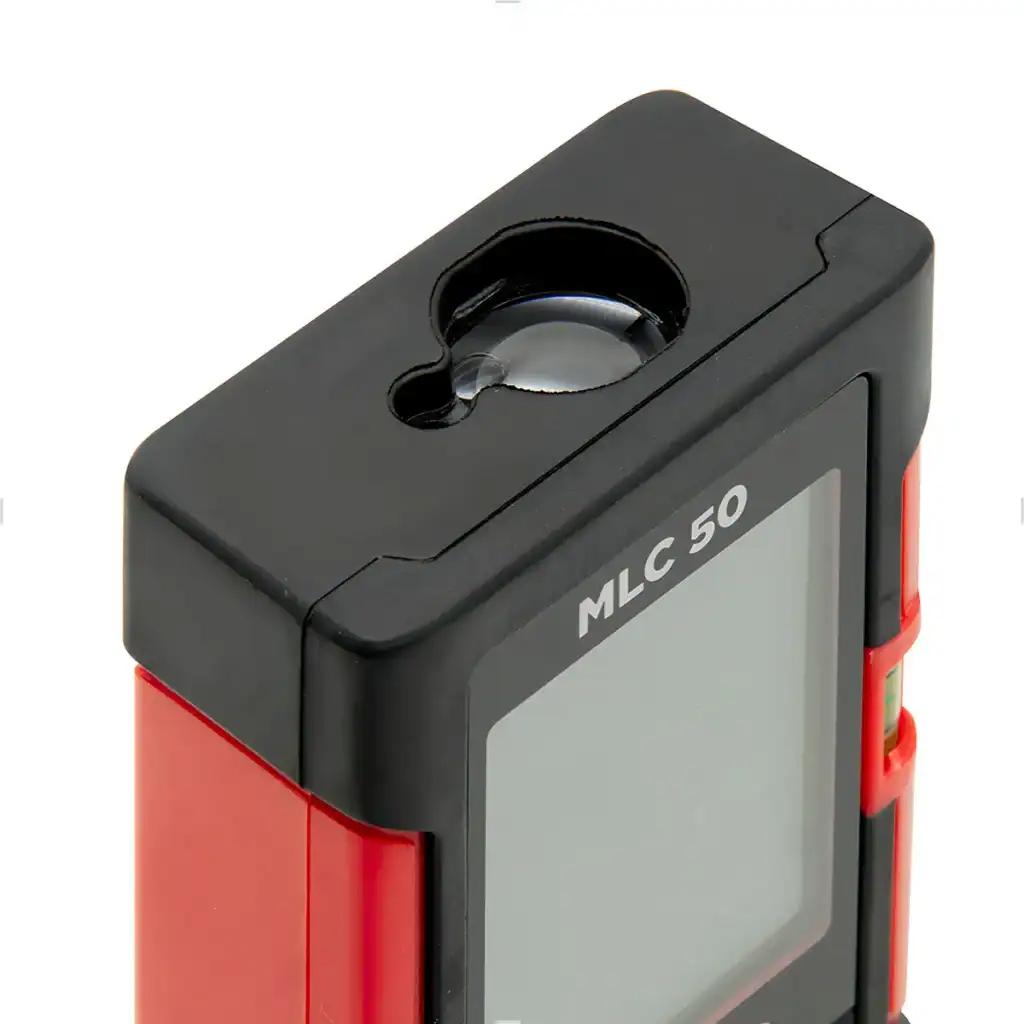 Nível de laser portátil com visor LCD para medição precisa em obras e projetos.