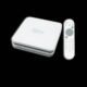 Imagem de mini PC Android com controle remoto para streaming, jogos e uso doméstico.