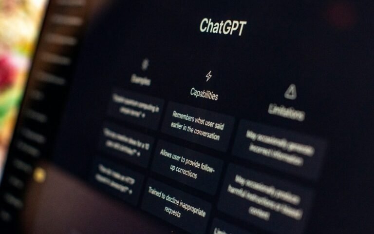 Imagem do ChatGPT exibindo capacidades de IA.