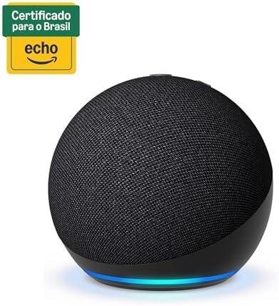 Echo Dot (Geração mais recente) | Smart speaker com Alexa, som vibrante e potente, Wi-Fi e Bluetooth | Cor Preta Echo Dot (Geração mais recente) | Smart speaker com Alexa, som vibrante e potente, Wi-Fi e Bluetooth | Cor Preta
