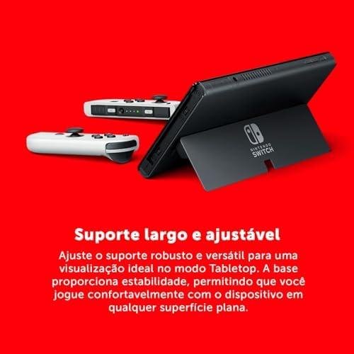         Nintendo, Console  Jogo, Switch OLED Branco, Jogo Digital Mario Kart 8 Deluxe, 3 Meses de Assinatura Nintendo Switch Online       