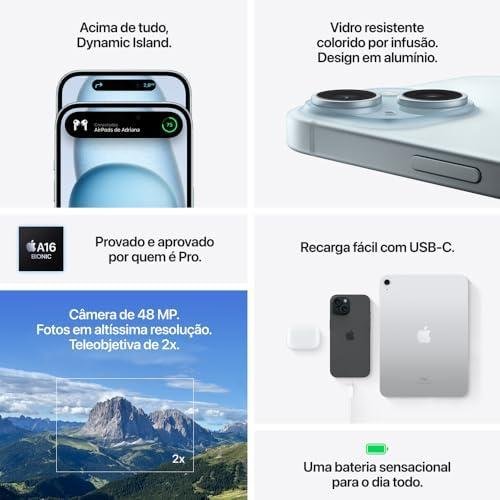 Apple iPhone 15 (128 GB) — Preto Apple iPhone 15 (128 GB) — Preto