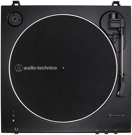         Toca-Discos Audio-Technica Sem Fio com acionamento automático por correia (Belt-Drive) AT-LP60XBT-BK, Preto, Bivolt 120/240V       
