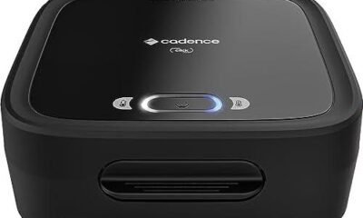 Cortador de papel Cadence preto, compacto e fácil de usar para escritório e casa.