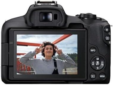        Canon A câmera sem espelho EOS R50 RF-S18-45 mm F4.5-6.3 é um kit de lentes STM, sensor CMOS de 24,2 megapixels (APS-C), vídeo 4K, câmera híbrida, foto e vídeo, vlogging, criador de conteúdo, montagem       