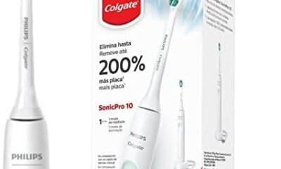 Escova de dentes elétrica Philips SonicPro 10 com tecnologia de limpeza avançada.