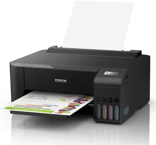         Impressora Epson EcoTank L1250 - Tanque de Tinta Colorida, Wi-Fi Direct, Comando de voz, Bivolt, Cor: Preto       